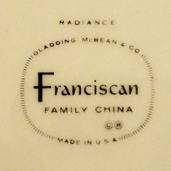 Vintage 50s 60s Large Franciscan Radiance Serving Dish 15" - Picture 2 of 4